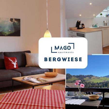 Bergwiese Mit Oberstaufen Plus Karte Exteriör bild